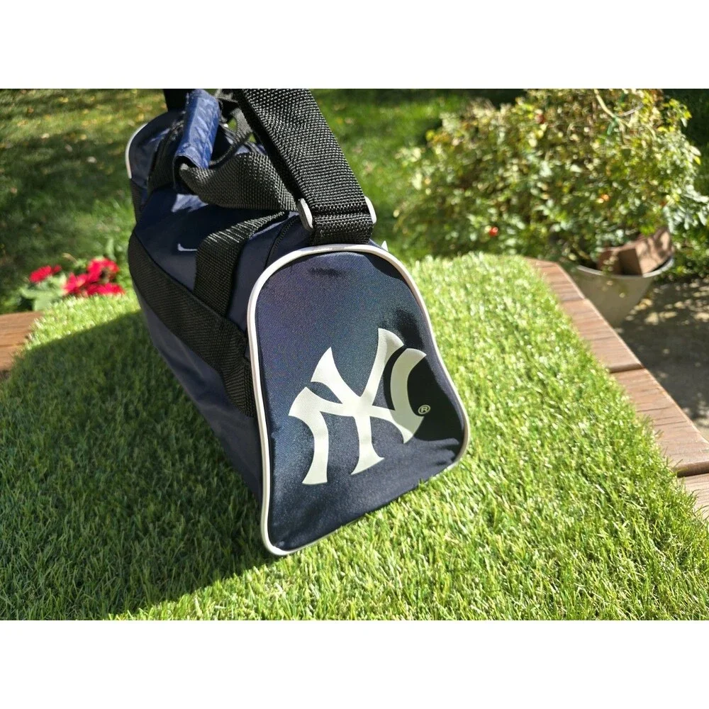 New York Yankees Vintage Dead Stock Adidas Duffel Bag - 16x7x9 W/ Shoulder Strap